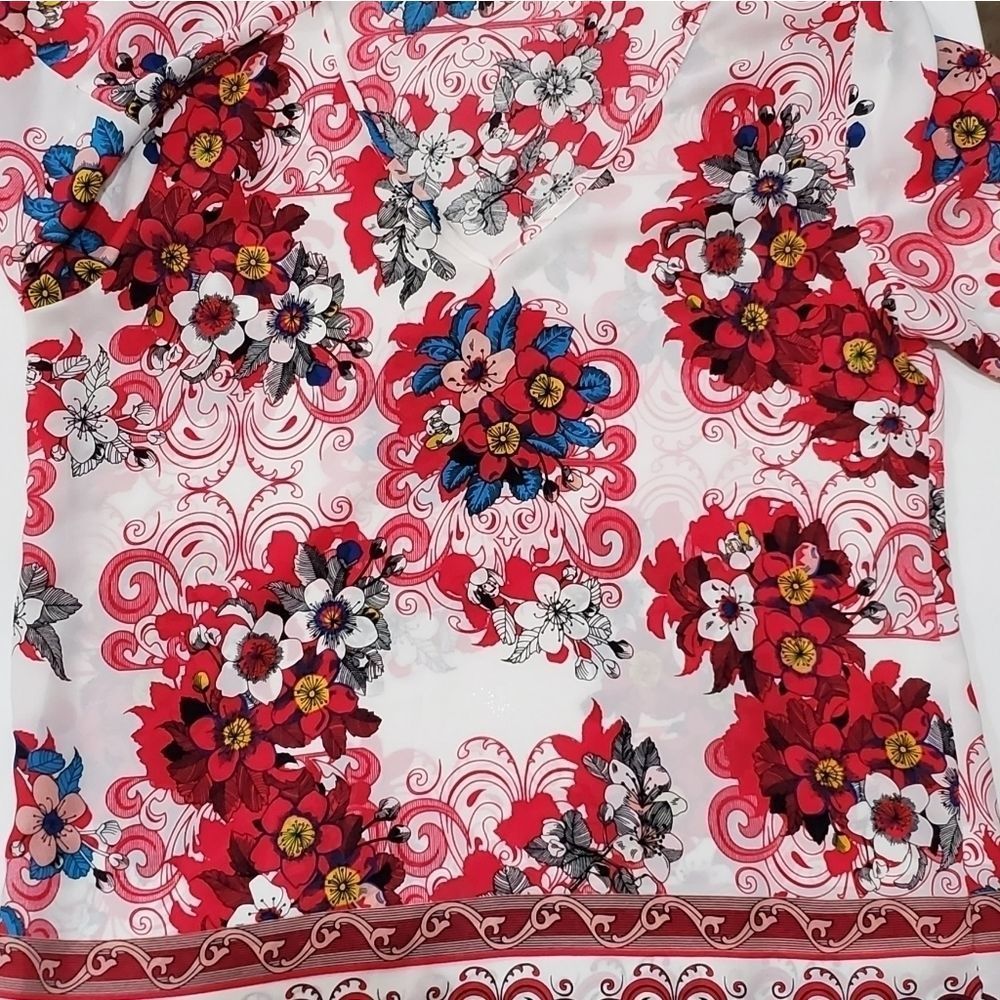 NWOT Alex and Claire 3/4 sleeve blouse size MED